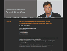 Tablet Screenshot of praxis-weers.de